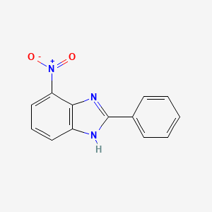 molecular formula C13H9N3O2 B3278124 4-nitro-2-phenyl-1H-benzimidazole CAS No. 67152-21-0