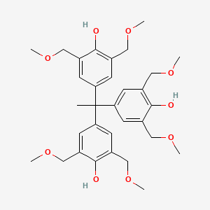 molecular formula C32H42O9 B3278176 Phenol, 4,4',4''-ethylidynetris[2,6-bis(methoxymethyl)- CAS No. 672926-26-0