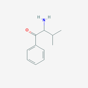 molecular formula C11H15NO B3278186 2-Amino-3-methyl-1-phenyl-butan-1-one CAS No. 67323-53-9