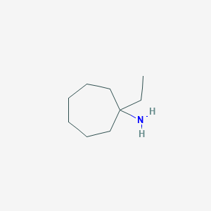 molecular formula C9H19N B3278207 1-Ethylcycloheptan-1-amine CAS No. 67404-88-0