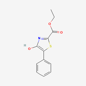 molecular formula C12H11NO3S B3278226 Ethyl 4-hydroxy-5-phenylthiazole-2-carboxylate CAS No. 67431-24-7