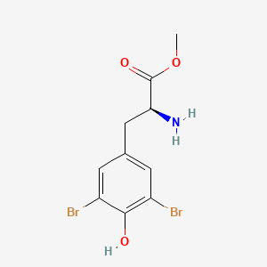 molecular formula C10H11Br2NO3 B3278255 3',5'-二溴-L-酪氨酸甲酯 CAS No. 67470-21-7