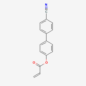 molecular formula C16H11NO2 B3278263 4'-Cyano-[1,1'-biphenyl]-4-yl acrylate CAS No. 67483-58-3