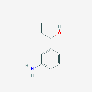 molecular formula C9H13NO B3278293 1-(3-Aminophenyl)-1-propanol CAS No. 67531-69-5