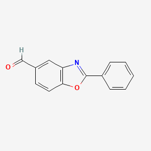 molecular formula C14H9NO2 B3278301 2-Phenylbenzo[d]oxazole-5-carbaldehyde CAS No. 67563-39-7