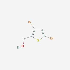 molecular formula C5H4Br2OS B3278304 (3,5-Dibromothiophen-2-yl)methanol CAS No. 675872-43-2