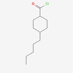 molecular formula C12H21ClO B3278307 Cyclohexanecarbonyl chloride, 4-pentyl-, trans- CAS No. 67589-90-6