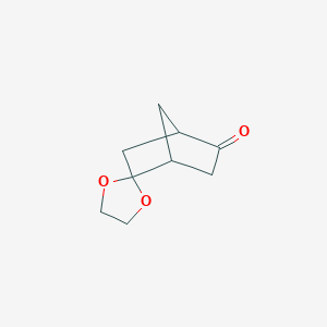 molecular formula C9H12O3 B3278309 Spiro[bicyclo[2.2.1]heptane-2,2'-[1,3]dioxolan]-5-one CAS No. 67594-61-0