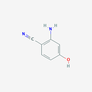 molecular formula C7H6N2O B3278316 2-Amino-4-hydroxybenzonitrile CAS No. 67608-59-7