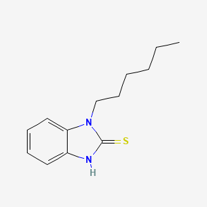 molecular formula C13H18N2S B3278326 1-Hexyl-1H-benzoimidazole-2-thiol CAS No. 67624-30-0