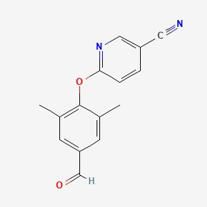 6-(4-Formyl-2,6-dimethylphenoxy)nicotinonitrile