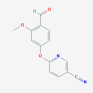 6-(4-Formyl-3-methoxyphenoxy)nicotinonitrile