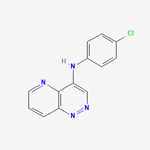 molecular formula C13H9ClN4 B3278390 N-(4-Chlorophenyl)pyrido[3,2-c]pyridazin-4-amine CAS No. 67678-89-1
