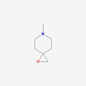 molecular formula C7H13NO B3278405 6-methyl-1-Oxa-6-azaspiro[2.5]octane CAS No. 67685-99-8