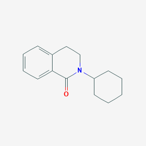 molecular formula C15H19NO B3278419 2-Cyclohexyl-3,4-dihydroisoquinolin-1(2H)-one CAS No. 6772-63-0