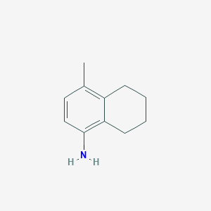molecular formula C11H15N B3278429 4-Methyl-5,6,7,8-tetrahydronaphthalen-1-amine CAS No. 677325-82-5