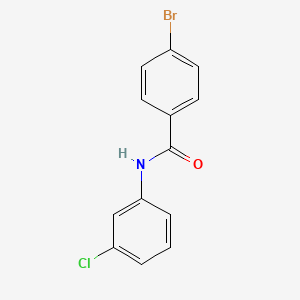 molecular formula C13H9BrClNO B3278446 4-溴-N-(3-氯苯基)苯甲酰胺 CAS No. 67764-29-8