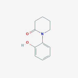 molecular formula C11H13NO2 B3278513 2-Piperidinone, 1-(2-hydroxyphenyl)- CAS No. 67935-17-5