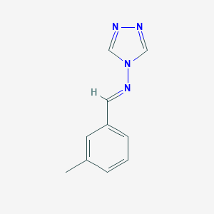 molecular formula C10H10N4 B327867 N-(3-methylbenzylidene)-4H-1,2,4-triazol-4-amine 