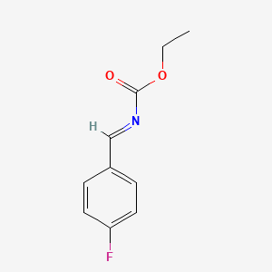 molecular formula C10H10FNO2 B3278706 (4-Fluorobenzylidene)carbamic acid ethyl ester CAS No. 681260-31-1