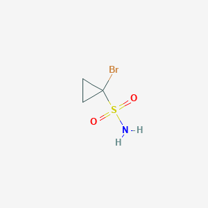 molecular formula C3H6BrNO2S B3278744 Cyclopropanesulfonamide, 1-bromo- CAS No. 681808-52-6
