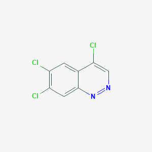 molecular formula C8H3Cl3N2 B3278763 4,6,7-三氯喹啉 CAS No. 68211-16-5