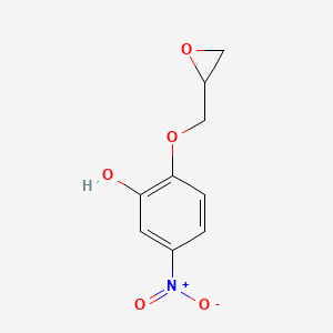 5-Nitro-2-[(oxiran-2-yl)methoxy]phenol