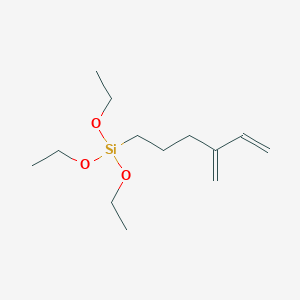molecular formula C13H26O3Si B3278786 Triethoxy(4-methylidenehex-5-en-1-yl)silane CAS No. 682743-12-0