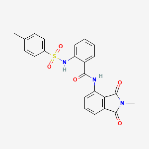molecular formula C23H19N3O5S B3278845 N-(2-methyl-1,3-dioxoisoindolin-4-yl)-2-(4-methylphenylsulfonamido)benzamide CAS No. 683231-79-0