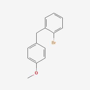 molecular formula C14H13BrO B3278901 1-Bromo-2-(4-methoxybenzyl)benzene CAS No. 68355-78-2