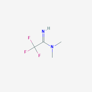 molecular formula C4H7F3N2 B3278942 2,2,2-Trifluoro-N,N-dimethylacetimidamide CAS No. 684-09-3