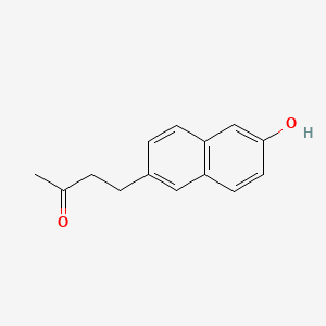 molecular formula C14H14O2 B3278958 4-(6-Hydroxy-2-naphthalenyl)-2-butanone CAS No. 68427-22-5