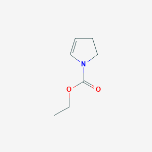 molecular formula C7H11NO2 B3278974 Ethyl 2,3-dihydro-1H-pyrrole-1-carboxylate CAS No. 68471-56-7