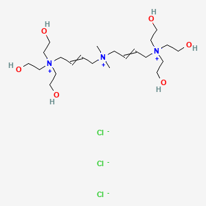 molecular formula C22H48Cl3N3O6 B3279000 Polyquaternium 1 CAS No. 68518-54-7