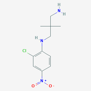 molecular formula C11H16ClN3O2 B327903 Benzenamine, 2-chloro-N-(3-amino-2,2-dimethylpropyl)-4-nitro- 