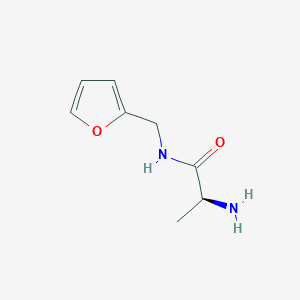 molecular formula C8H12N2O2 B3279038 (S)-2-Amino-N-furan-2-ylmethyl-propionamide CAS No. 685901-62-6
