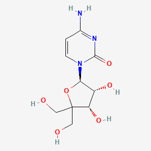 4-amino-1-[(2R,3R,4S)-3,4-dihydroxy-5,5-bis(hydroxymethyl)tetrahydrofuran-2-yl]pyrimidin-2-one