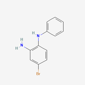 molecular formula C12H11BrN2 B3279115 1,2-Benzenediamine, 4-bromo-N1-phenyl- CAS No. 68765-53-7