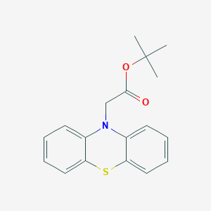 molecular formula C18H19NO2S B3279138 tert-Butyl 2-(10H-phenothiazin-10-yl)acetate CAS No. 68825-29-6