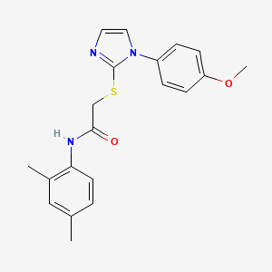 N-(2,4-dimethylphenyl)-2-[1-(4-methoxyphenyl)imidazol-2-yl]sulfanylacetamide