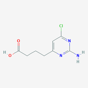molecular formula C8H10ClN3O2 B3279165 4-(2-Amino-6-chloropyrimidin-4-yl)butanoic acid CAS No. 688782-59-4