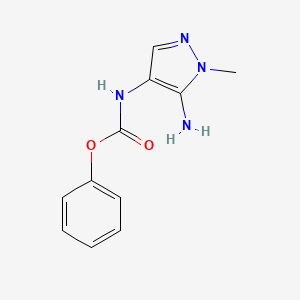 5-Amino-1-methyl-4-phenoxycarbonylaminopyrazole