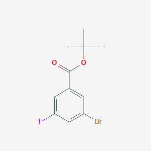 molecular formula C11H12BrIO2 B3279213 Tert-butyl 3-bromo-5-iodobenzoate CAS No. 690260-92-5