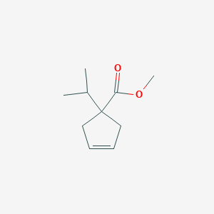 molecular formula C10H16O2 B3279219 Methyl 1-isopropylcyclopent-3-enecarboxylate CAS No. 690261-58-6