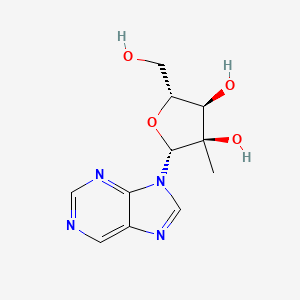 molecular formula C11H14N4O4 B3279228 (2R,3R,4R,5R)-5-(hydroxymethyl)-3-methyl-2-purin-9-yloxolane-3,4-diol CAS No. 690269-86-4
