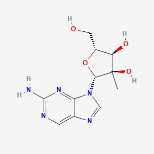 molecular formula C11H15N5O4 B3279234 (2R,3R,4R,5R)-2-(2-amino-9H-purin-9-yl)-5-(hydroxymethyl)-3-methyltetrahydrofuran-3,4-diol CAS No. 690269-87-5