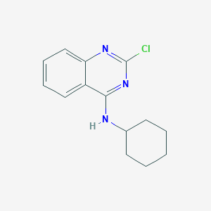 molecular formula C14H16ClN3 B3279238 2-chloro-N-cyclohexylquinazolin-4-amine CAS No. 69033-51-8