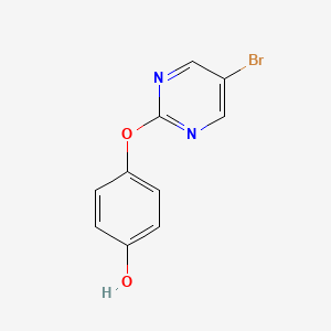 molecular formula C10H7BrN2O2 B3279239 4-[(5-溴嘧啶-2-基)氧基]苯酚 CAS No. 69033-88-1