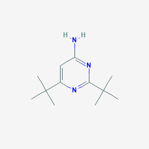 molecular formula C12H21N3 B3279261 2,6-二叔丁基嘧啶-4-胺 CAS No. 69050-90-4