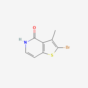 molecular formula C8H6BrNOS B3279284 2-Bromo-3-methylthieno[3,2-c]pyridin-4(5H)-one CAS No. 690635-73-5